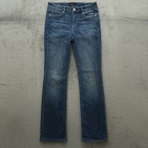 WHBM Jeans Women's Size 2 Blue Mid-Rise Slim Boot Denim 30.5" Inseam Stretch